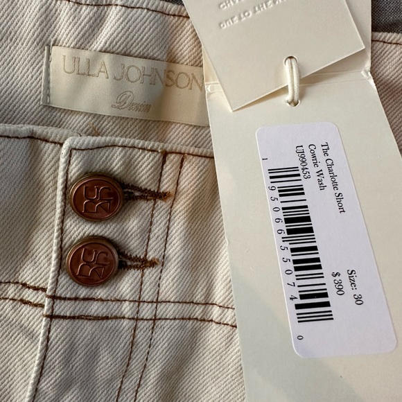 Ulla Johnson Charlotte shorts in Cowrie, size 30, NWT - Picture 7 of 8